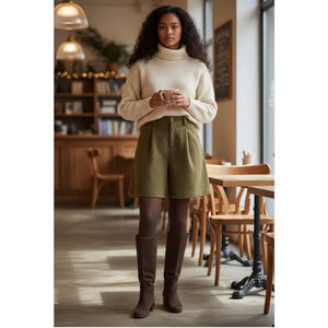 Anthropologie x The Korner Wool Shorts size 4 nwt